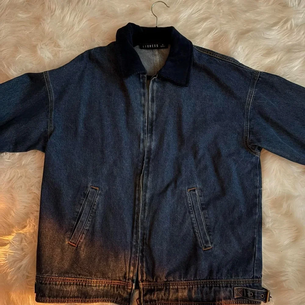 Lioness Navy Blue Corded Jacket - Picture 3 of 4